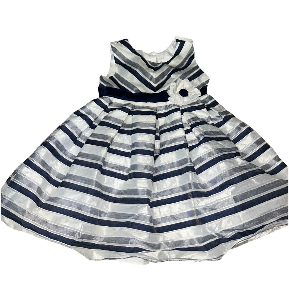 Jona Michelle Toddler Girls Special Occasion Dress Sleeveless Blue 3T Holiday